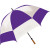 Custom Sport Diamondback Vented Golf Umbrella - Purple/White