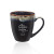 Custom 17 oz  Water Color Drip Ceramic Personalized Mugs - Black