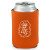 Custom Can Coolers - 4mm Collapsible Beer Can Coolers - Texas Orange