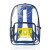 Custom Pocket Clear Plastic Backpacks - Blue