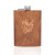 Custom 8 oz. Verano Stainless Steel Hip Flasks - Wood
