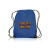 Custom Black Trim Drawstring Bags - Blue