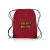 Custom Black Trim Drawstring Bags - Burgundy