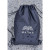 Custom Black Trim Drawstring Bags - Black Lifestyle