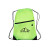 Drawstring Backpacks with Pocket - Lime green