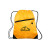 Drawstring Backpacks with Pocket - Yellow