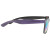 Custom Matte Woodgrain Finish Sunglasses - Purple Back View