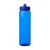 Custom 32 oz Poly Clear Plastic Water Bottles - Translucent Blue Back View