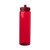 Custom 32 oz Poly Clear Plastic Water Bottles - Translucent Red Back View