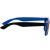 Custom Monaco Sunglasses - Black/Blue Side View