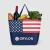 Custom American Flag Non-Woven Tote Bag - Blue
