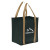 Custom Non-Woven Grocery Tote Bags - Forest Green/Khaki