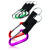 Custom Carabiner & Strap Keychains - All Colors