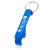 Custom Bottle Opener Metal Keychains - Royal Blue