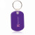 Custom Tag Soft Plastic Keychains - Purple - Added Fee for Multiple Imprint Colors
