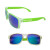 Custom Sunglasses with Mirror Lenses - Green 