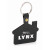 Custom House Shaped Soft Key Tags - Black
