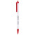 Custom Click Action Company Pens - Red