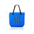 Custom Savanna Clear Plastic Tote Bags - Blue
