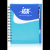Custom Spiral Notebooks with Front Pocket - Blue