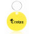 Custom Round Soft Key Tags - Yellow