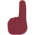 Custom Rounded #1 Foam Hand Mitt 20 in - Maroon