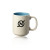 Custom 13 oz. Santos Matte Two Tone Coffee Mugs - Teal