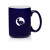 Custom 15 oz. El Grande Two Tone Glossy Coffee Mugs - Coblat Blue Front View