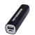 Custom 2200mAh UL Certified Chamfer Edge Power Bank - Black Side View 
