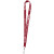 Custom 0.75" Polyester Silkscreen Lanyard - Maroon