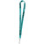 Custom 0.75" Polyester Silkscreen Lanyard - Teal