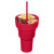 Custom Team 365 1L Recycled PP Stadium Tumbler with Snack Bowl - Sport Red In Use