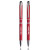 Custom Diamond Accent Metal Stylus Pens - Red 