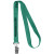 Custom 5/8" Polyester Silkscreen Lanyard - Green 