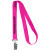 Custom 5/8" Polyester Silkscreen Lanyard - Hot pink 