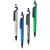 Custom 3-in-1 Plastic Pens with Stylus and Cell Stand - All Colors 