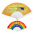Custom Full Color Folding Hand Fan - Multicolor 