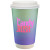 Custom 16 oz Full Color Paper Cup with Lid - White