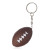 Custom Foot Ball Stress Holder Keychains - Brown 