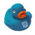 Imprinted Colorful 2" Rubber Ducks - Blue