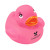 Imprinted Colorful 2" Rubber Ducks - Pink