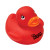 Imprinted Colorful 2" Rubber Ducks - Red
