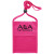 Custom Premium Double Window Pouch Neck Wallet - Hot Pink 