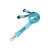 Custom 0.75" Polyester Lanyard with Safety Breakaway - Light Blue 