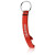 Custom Portable Bottle Opener Keychains - Red