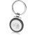 Custom Color Accent Metal Keychains - Black