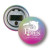 Custom 2.25" Round Celluloid Button Bottle Opener w/ Magnet