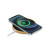 Custom 10 W Wireless Bamboo Charging Pad - Bamboo In Use 