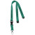 Custom 0.75" Lanyard with Buckle Release and Safety - Green 