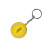 Custom Tennis Ball Shape Stress Ball Keychain - Yellow